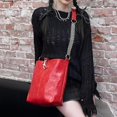 thumbnail image 4 of Bolso de compras vintage de alta gama con forma de cubo, de gran capacidad, con correa de cadena de metal para el hombro, bolso cruzado de un solo hombro a la moda, 4 of 5