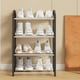 thumbnail image 5 of Fasiaou 4 Tier Shoe Rack,Shoe Rack Organizer for Closet and Entryway, Thick Wooden Free Standing Shoe Shelf for Small Spaces, Sturdy & Versatile for Bedroom, Bathroom(4-Tier), 5 of 7