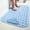 Blue, variant on JingChun Bathtub Mat Non Slip, Shower Foot Scrubber Mat, 27 x 15 inch Long Bath Mat for Tub Non Slip with Suction Cups Drain Holes, Shower Mat with Foot Scrubber, Machine Washable