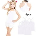 thumbnail image 2 of FamilyThread 4 Pack Girls Tank Tops Solid Sleeveless Undershirts Scoop Neck Undershirts Soft Tops For 1-13Y, 2 of 6
