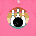 thumbnail image 4 of Inktastic Bowling Pins Ball Bowler Retro Sunset Boys or Girls Baby T-Shirt, 4 of 5