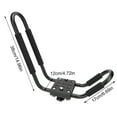 thumbnail image 1 of Kayak Storage Car Holder, Kayak Rack Carrier for Canoe 1 Pair Sturdy Alloy Bracket with Pads Fittings Load Capacity 100kg Easy Install, 1 of 7