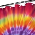 thumbnail image 3 of Colorful Rainbow Tie Dye Spiral Pattern Shower Curtain 36"x72" ,Bathroom Decorative Shower Curtains Set with 12 Hooks,Modern Waterproof Washable Shower Curtain, 3 of 6