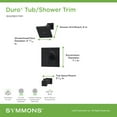 thumbnail image 5 of Symmons 3692BBZ15TRM Duro Hydromersion Tub And Shower Trim Package - Bronze, 5 of 7