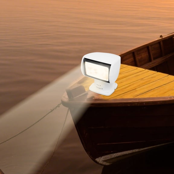 Boat Spotlight w/ Remote Control Yacht Searchlight 12V 100W Searchlight for Boat