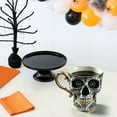 thumbnail image 4 of Jpxdew Gothic Plastic Skull Coffee Mug,Gold Trim Tea Cup without Saucer,Halloween Decor, 4 of 5