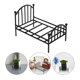 thumbnail image 4 of Miniature Metal Bed Frame Mini House Bed Furniture Model Tiny House Bedroom Accessory, 4 of 4