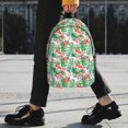 thumbnail image 2 of Easygdp Flamingo And Monstera Mochila Ligera de 15 Pulgadas para Estudiantes, Mochila Cómoda para la Escuela y Viajes, Correas Ajustables, 2 of 6
