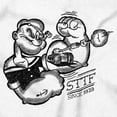 thumbnail image 2 of Popeye Sketch Old School Tattoo Style Unisex Plus Size Long Sleeve Shirt Brisco Brands 2X, 2 of 5