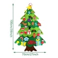 thumbnail image 5 of Árbol de Navidad de fieltro DIY Decoración navideña para el hogar Navidad 2022 Adornos navideños de Año Nuevo Papá Noel Regalos de Navidad para niños, 5 of 5