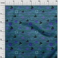 thumbnail image 3 of oneOone Velvet Light Brown Fabric Sea Craft Projects Decor Fabric Printed By The Yard 58 Inch Wide, 3 of 4