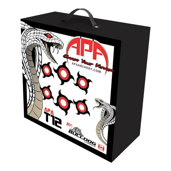 Bulldog Targets APA T12 Archery Target PLUS Series with 2-Finger Arrow Removal