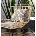 thumbnail image 4 of Watercolor Lilac Bulb Indoor/Outdoor Pillow with Removable Cover in White Yellow Green 18x18, 4 of 9