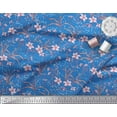 thumbnail image 2 of Soimoi Rayon Fabric Leaves & Azalea Floral Print Fabric by the Yard 56 Inch Wide, 2 of 3