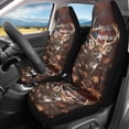 thumbnail image 3 of XYZCANDO Deer Car Seat Covers Soft Camo Forests Car Seat Covers Full Set of 2 Removable Automotive Accessories Anti-Slip Back Fabric Universal Fit for Most Cars SUVs and Sedans, 3 of 7