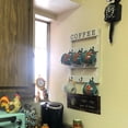 thumbnail image 2 of Arikago Solid Wood Coffee Mug Holder Wall Mounted, Rustic Cup Rack with 8 Hooks Large Space for Big Cups for Kitchen, Home, Coffee Bar Station (White), 2 of 7