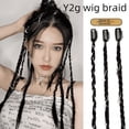 thumbnail image 1 of Peluca mujer y2k trenzas cola de caballo dulce chica fresca caliente reflejos teñido trenzado trenzado sucio orejas trenzadas teñido boxeo cabello trenzado, 1 of 4