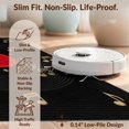thumbnail image 6 of Design&I 3'x5' Washable Throw Rug Wet Concentric Vinyl Rings Cd Musical Motif Starburst Tapete for Entryway, Kitchen, Ultra-Thin & Non-Slip Skid-Resistant Small, 6 of 7