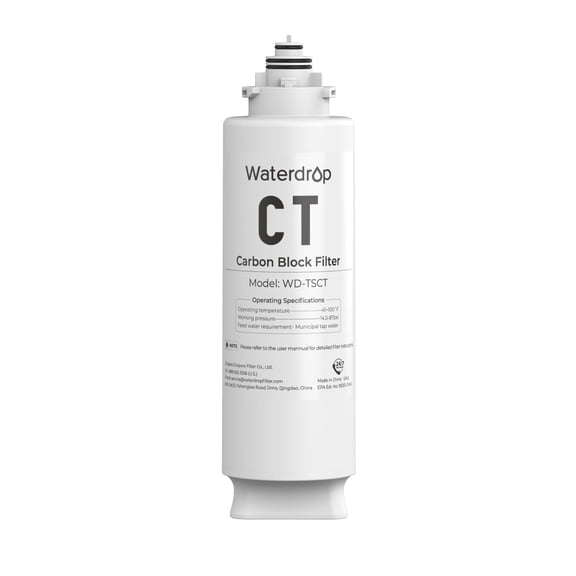 Waterdrop TSCT Under Sink Water Filter, Replacement for Waterdrop TSU-W, TSC 3-Stage Ultra-Filtration Under Sink Water Filter System, 2000 Gallons High Capacity. 1 Pack