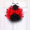 thumbnail image 3 of ROCKROK 15Inch Ladybugs Welcome Wreath Farmhouses Spring Door Hangers Mesh Garlands, 3 of 15