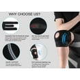 thumbnail image 7 of QiShi Knee Brace Support - Relieves ACL, LCL, MCL, Meniscus Tear, Arthritis, Tendonitis Pain. Open Patella Dual Stabilizers Non Slip Comfort Neoprene. Adjustable Bi-Directional Straps (Black), 7 of 7