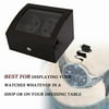 Quiet Automatic Rotation 4+6 Watch Winder Display Box Storage Holder Case,red ebony&black