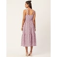 thumbnail image 6 of Moomaya Women's Printed Sleeveless Chic Dress, Square Neck, Strap Midi Dress, 6 of 8