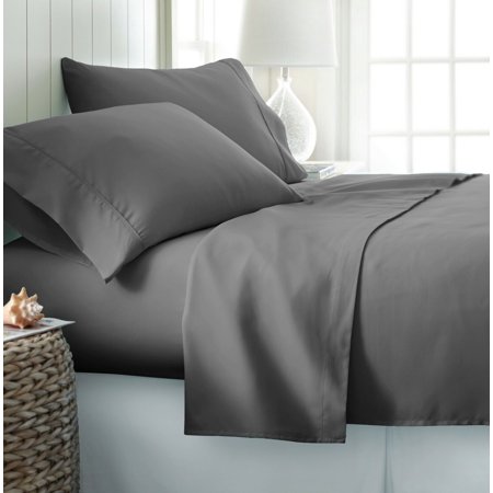 Kaycie Gray Basics Embossed 4PC Sheets Set 3 Different Patterns Hypoallergenic