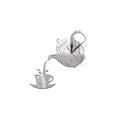 thumbnail image 1 of Wosthever Reloj de pared 3D DIY, taza de café acrílica, tetera, reloj de pared decorativo para cocina, sala de estar, comedor, decoración del hogar, Decoración del hogar plata Wosthever HA026864-01, 1 of 1