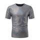 thumbnail image 1 of pstuiky camisetas para hombre, Top de cuello redondo de manga corta con purpurina para discoteca de color liso para hombre camisetas de hombre xl, 1 of 6