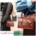 thumbnail image 3 of Bolso Monedero Vintage Pequeño Marrón Bandolera Para Mujer Con Asa Bolso De Mujer Bolso De Hombro Para Viajes Y Uso Diario, 3 of 4