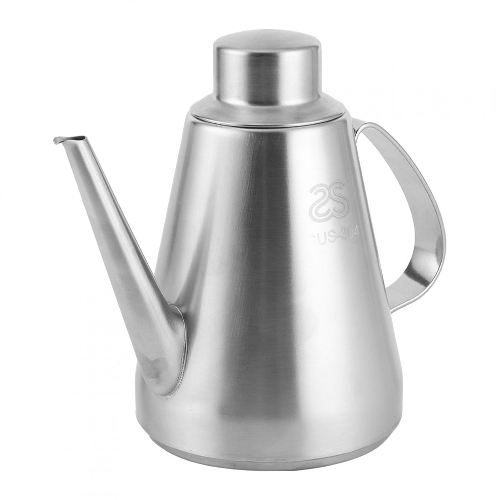 EBTOOLS Sauce Bottle, Stainless Steel Reusable Rustproof Oil Storage