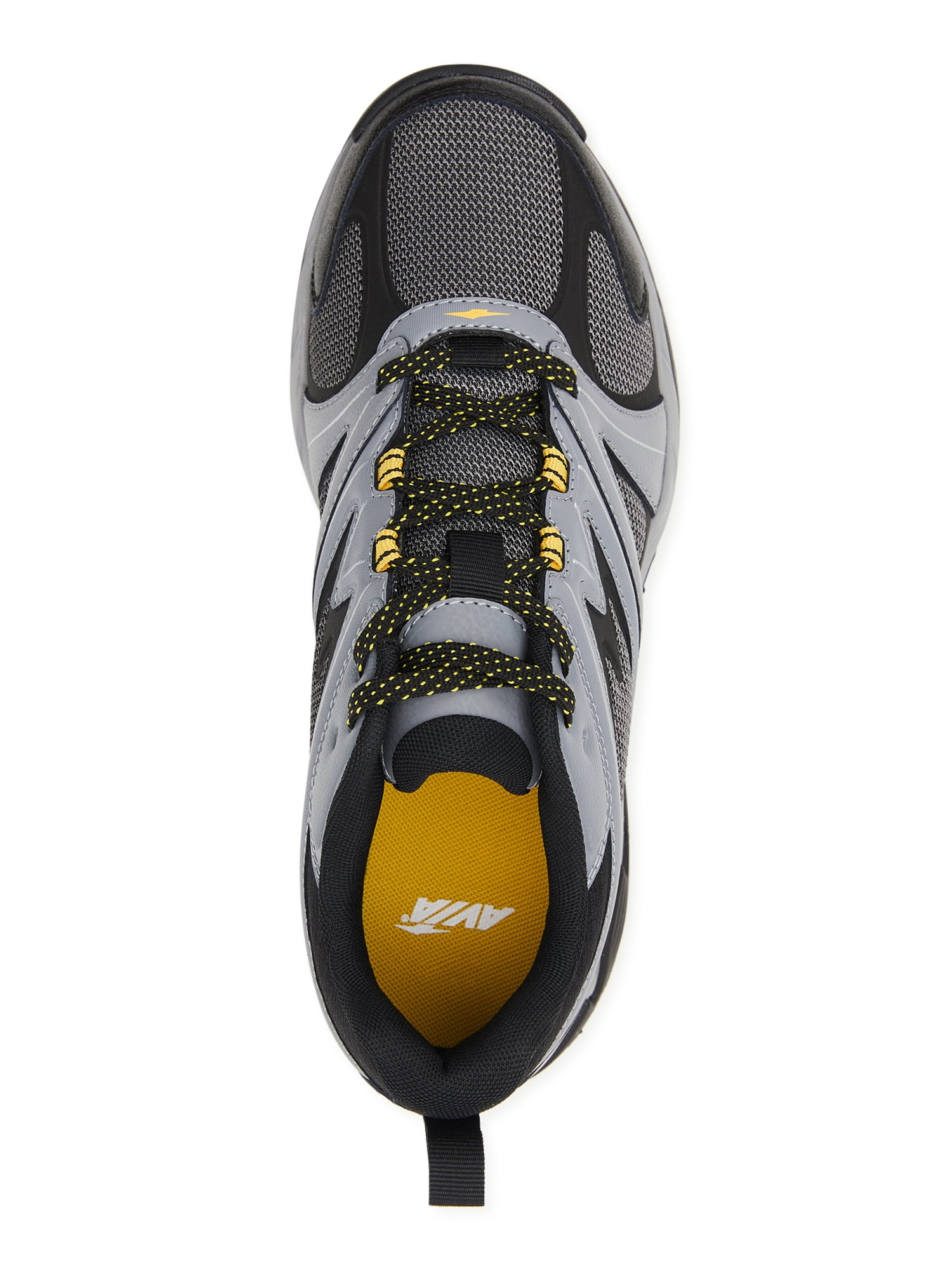 Avia Men's Talus Rugged Walking Shoes, Wide Fit, Leather and Mesh