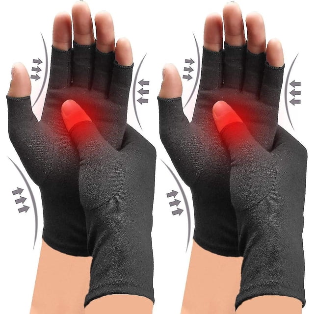 2 Pairs Arthritis Compression Gloves, For Arthritis, Rheumatoid, Arthritis, Carpal Tunnel Pain, Compression Gloves For Arthritis For Women Men, Glov