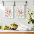 thumbnail image 3 of Easter Kitchen Towels Set of 2, Spring Bunny Ears Feet Flowers Green Plaid Absorbent Dish Towels for Kitchen, Microfiber Hand Towel, Quick Drying Tea Towel for Cleaning Decorative Dishcloths, 3 of 7