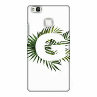 Huawei P9 Lite Case, Premium Handcrafted Designer Hard Snap on Shell Case ShockProof Back Cover for Huawei P9 Lite - Tropical Fern- G