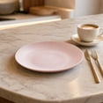 thumbnail image 2 of 1 Pack Unbreakable Dinner Plates Set, 7.6 Inch Plastic Plates, Dishwasher Safe, Lightweight Reusable Plate for Home, Camping, Party (Pink), 2 of 5
