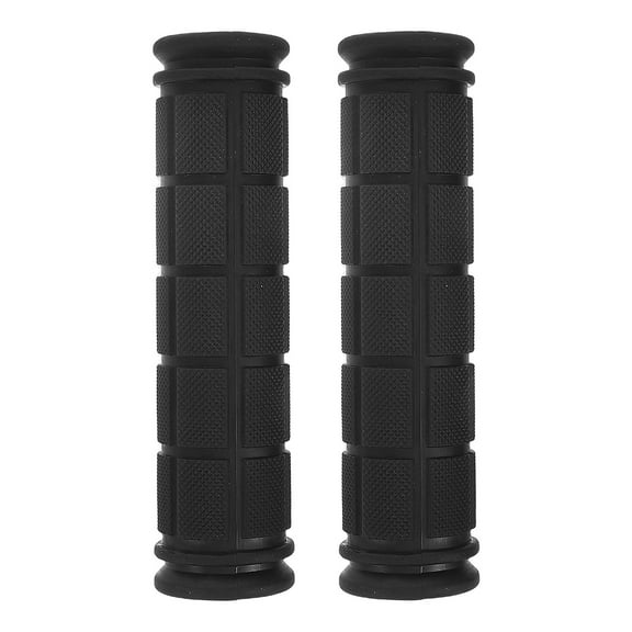 SKISUNO Bicycle Handlebar Grip Black 1 Pair 4.6X1.1X1.1In TPR Rubber