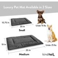 thumbnail image 2 of Dog Crate Pad, Soft Velvet, Reversible Bed Mat, Machine Washable Kennel Pad for Pets up to 15 lbs, Mattress for Cozy Sleeping, 20” x 15” x 1” (Pink, Small), 2 of 5