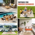 thumbnail image 3 of Beige Palm Tree Outdoor Rug for Patio/Deck/Porch, Non-Slip Large Area Rug 4 x 6 Ft, Tropical Summer Coastal Vintage Beige Indoor Outdoor Rugs Washable Area Rugs, Reversible Camping Rug Carpet Runner, 3 of 8