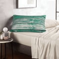 thumbnail image 6 of Naloa Old Green Wooden Pillowcase, Throw Pillowcase, Wrinkle-Free, Stain-Resistant with Hidden Zipper for Bedroom Sofa-16"x24", 6 of 6