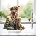 thumbnail image 6 of YiJuHui Easter Bunny Decorations Acrylic, Cute Bunny Figurine with Egg, Durable Spring Home Decor, Tabletop Shelf Display for Holiday Party Gift, 6 of 6