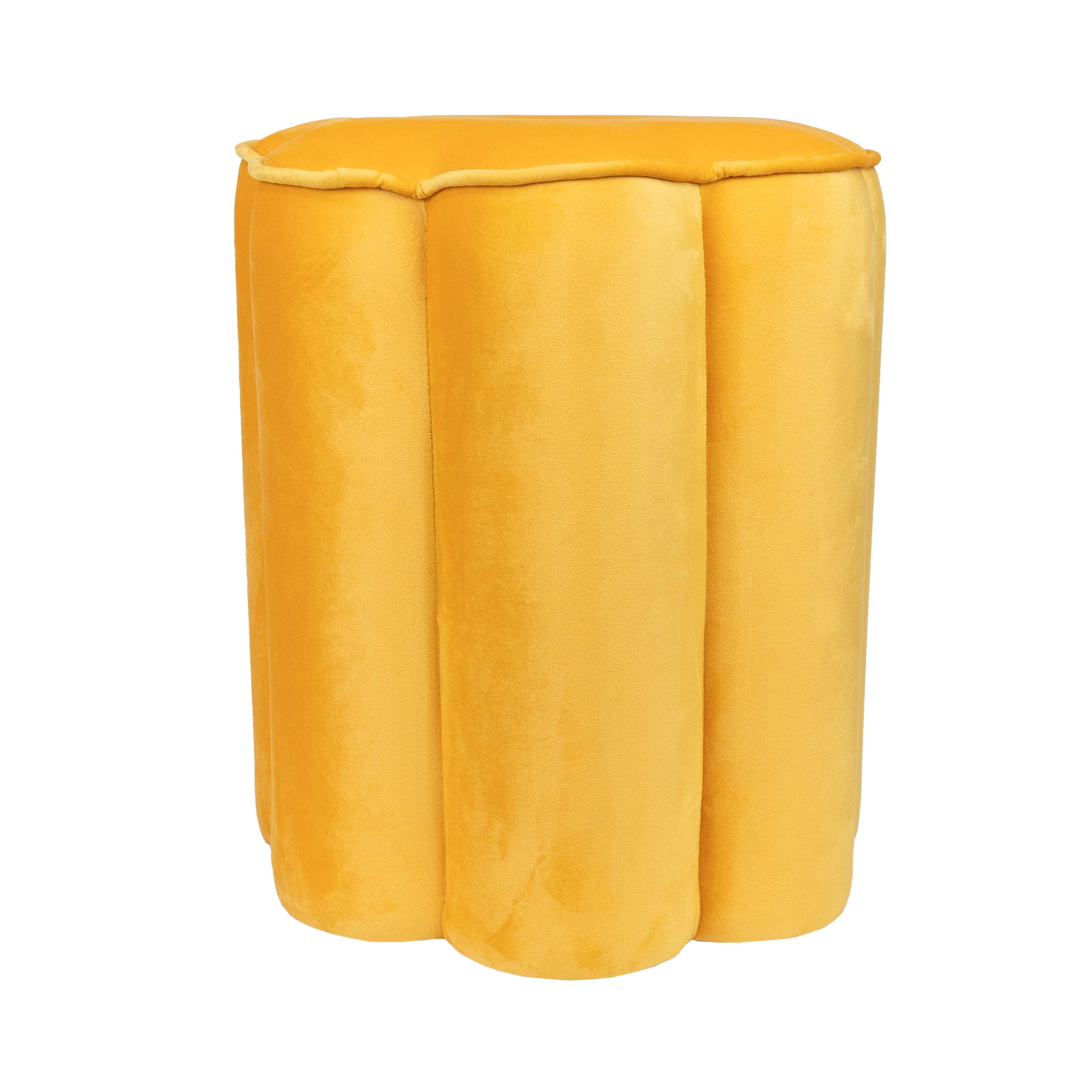 Mainstays Kids Flower Petal Ottoman, Yellow