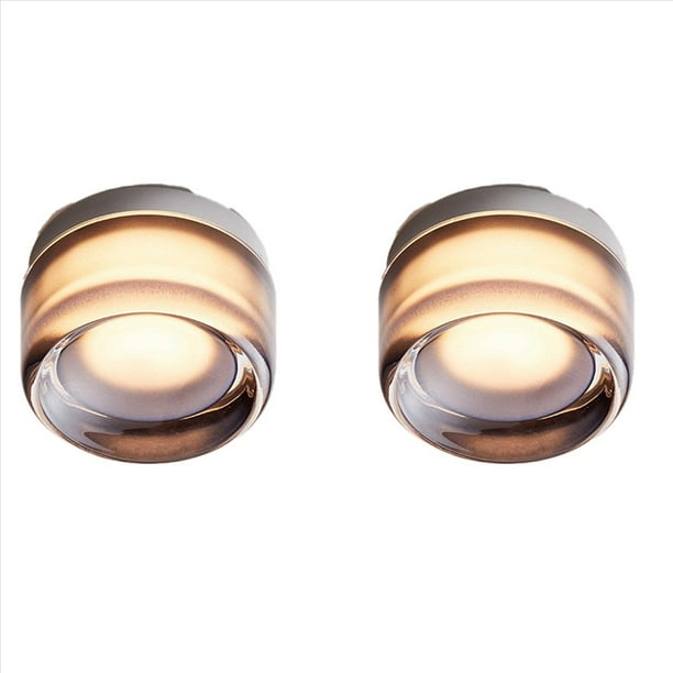 2X Lámparas de Pared LED para Dormitorio, Mesita de Noche, Interior, Exterior, Aplique Redondo LED, Accesorios de Iluminación, Luminaria de Fondo, Luz Acrílica, A