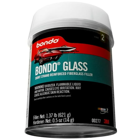 Bondo Glass Reinforced Filler, 00277, 1.37 lbs (Best Body Filler For Steel)