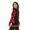 thumbnail image 2 of #followme Womens Ugly Christmas Sweater - Sweaters for Women (Black - Bite, Small), 2 of 3