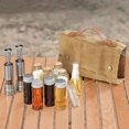 thumbnail image 4 of Hugtrwg Juego 12 Botellas Condimentos para Acampar Almacenamiento Con Molinillo para Barbacoa (caqui), 4 of 9