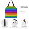 thumbnail image 4 of Balery Colorful Glitter Rainbow Bolsa de Almuerzo Aislada – Caja de Almuerzo con Papel de Aluminio Grueso, Mantiene la Comida Fresca por 4 Horas, 4 of 8