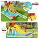 thumbnail image 5 of Costway Casa Inflable de Rebote Infantil Parque Acuático con Doble Tobogán Juego de Baloncesto Pistola de Agua Pared de Escalada 622 x 335 x 225 cm, 5 of 10