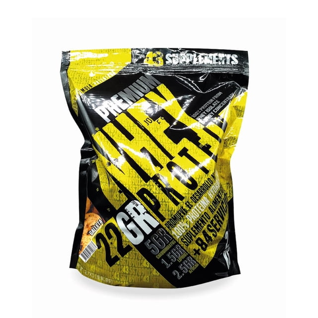 Proteína Whey 2.7 KG 43 Supplements Suero de Leche 84 Serv multicolor Unitalla
